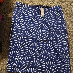 The Limited Blue Patterned Skirt